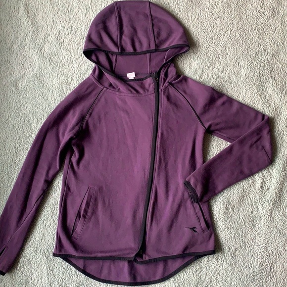 Diadora Purple Active Asymmetrical Zip Up - Picture 1 of 1